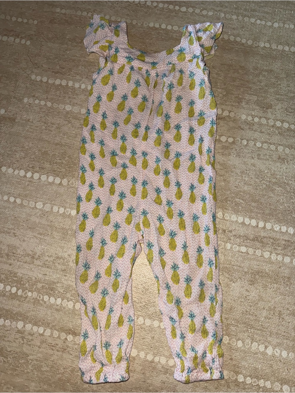 Zara Pink Pineapple Print Jumpsuit